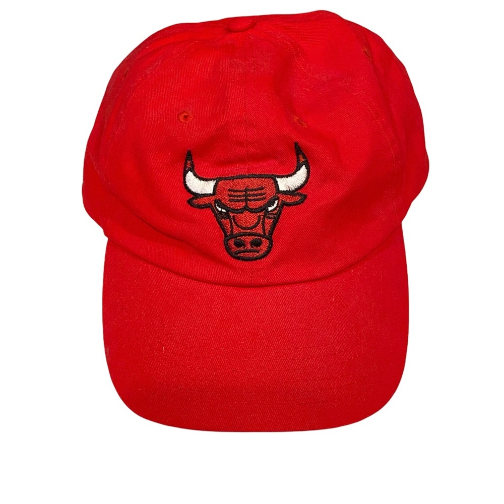 NBA Chicago Bulls Red Embroidered Adjustable Baseball Hat Cap Basketball